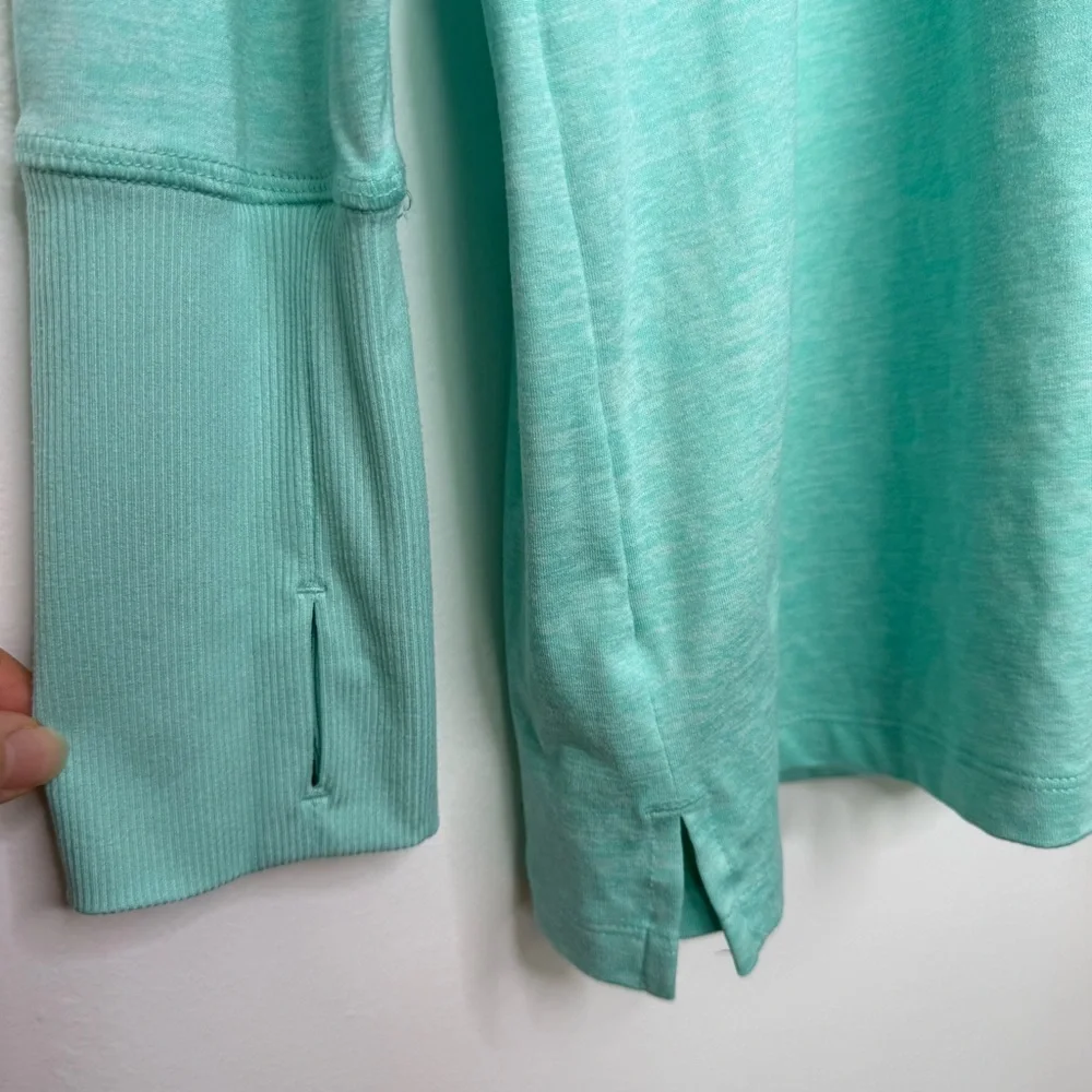 NIKE Running Dri-Fit Bright Teal Long Sleeve Top